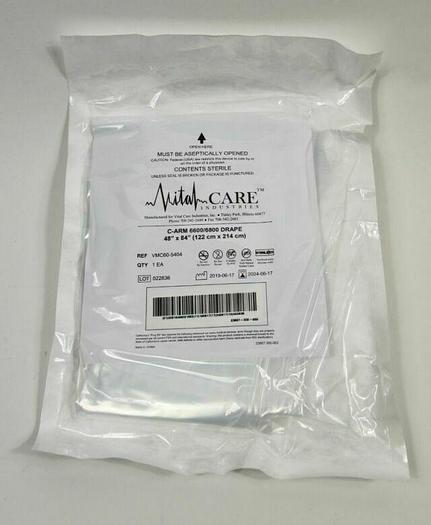 Vital Care VMC60-5404 Miniview C-Arm Drape 48" x 84" (EXP. 03-09-2024), New, 28 Units