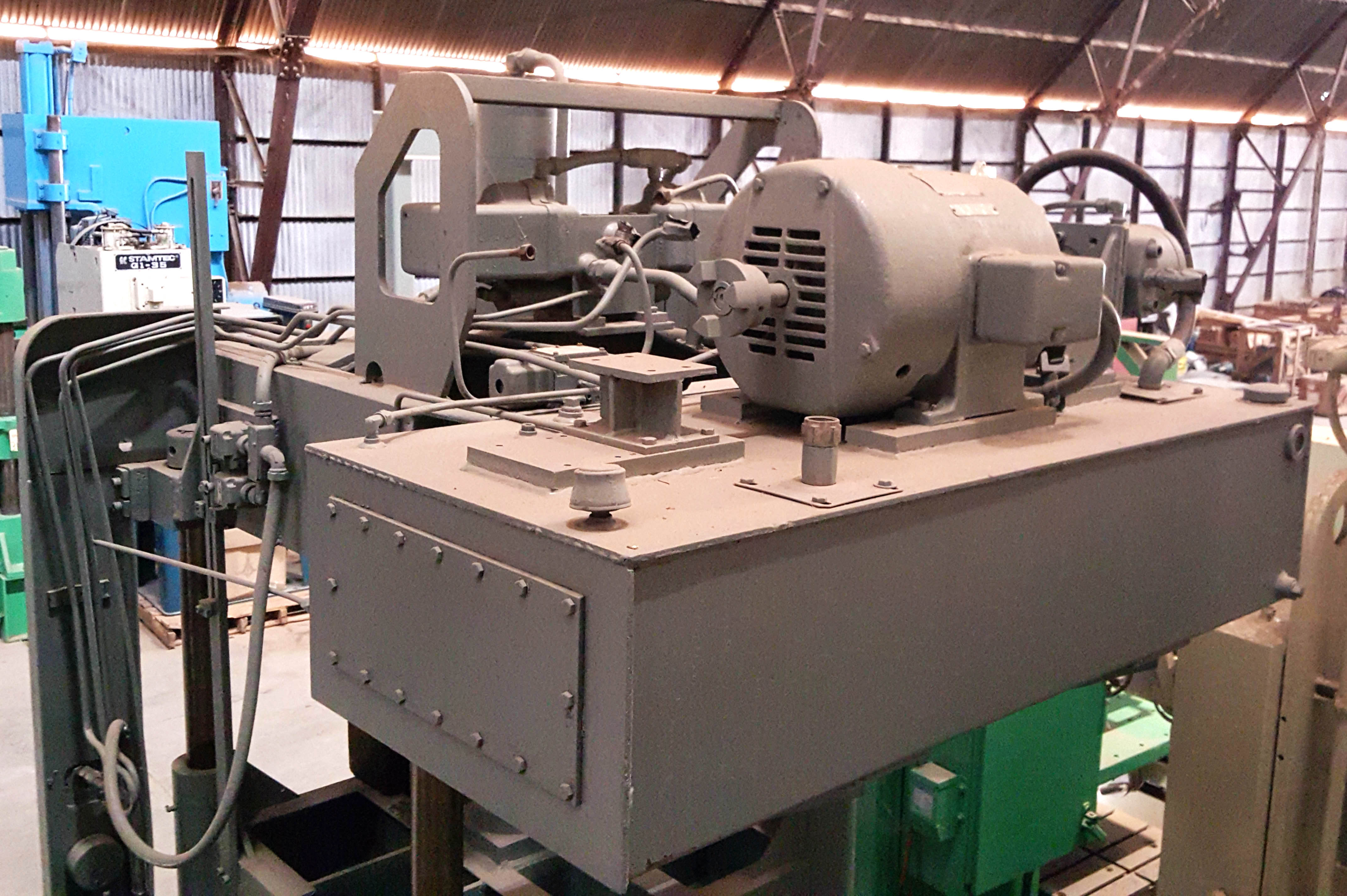 Used 50 Ton DAKE #27-153 Four Post Hydraulic Down Acting Press;