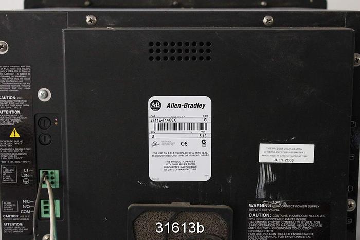 Used Allen Bradley Panelview 1400E Display Monitor #31613