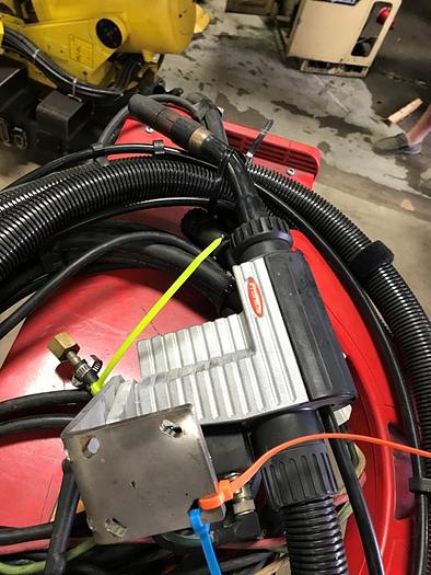 Used FRONIUS 21" X 60" X 150 KG SERVO DRIVEN CYLINDERICAL PIECE PART WELDING CELL