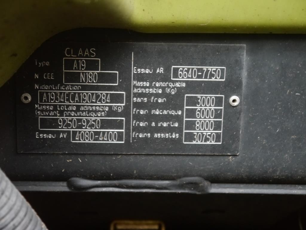 Used Claas Arion 640 4wd Tractor