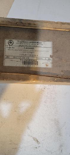 Used BISON7-015-055 MILLING MACHINE ARBOR STYLE B 7170-51,1/4(D)