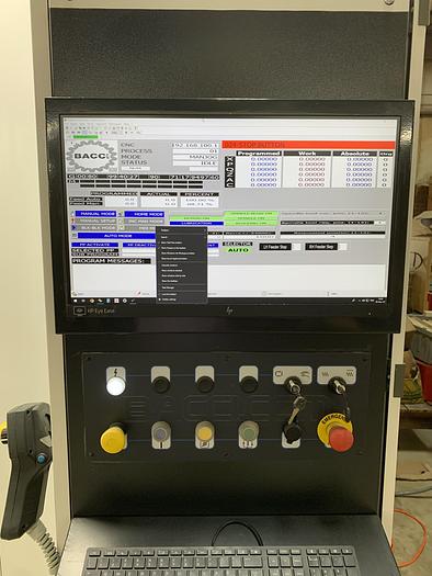 BACCI "TWIN-JET" X3400, 6-AXIS TWIN TABLE CNC MACHINING CENTER