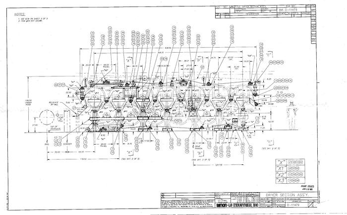 Used PAPER MACHINE COMPONENTS #24674