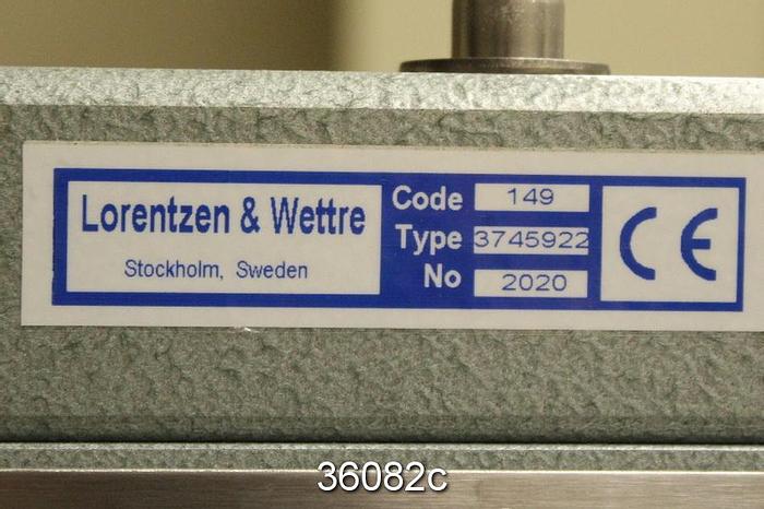 Used Lorentzen & Wettre Automatic TSO Tester with Paper Trimmer #36082