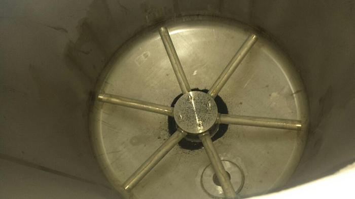 Used Tank, 450 Gallon,  316L Stainless Steel, 42" X 78", DT/DB, 100 PSI, #S740087