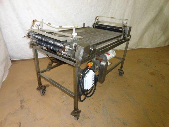 Used Dual pass Tenderizer/Cuber, (2) 20" wide square tooth rollers