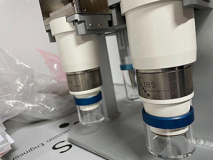 Used 2 x IBS Triskelion probes + Reference probe IOM + Abbe Alignment tool