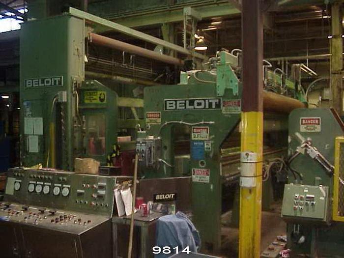 Used Beloit  Machine Winder, 24" Dia Drum X 156" Roll Face, 60" Max Roll Dia, Left Hand, 6,500 Fpm #9814