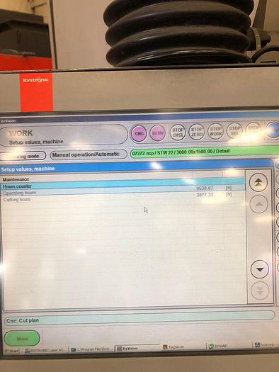 Used 2006 BYSTRONIC Byspeed 3015 4.4KW