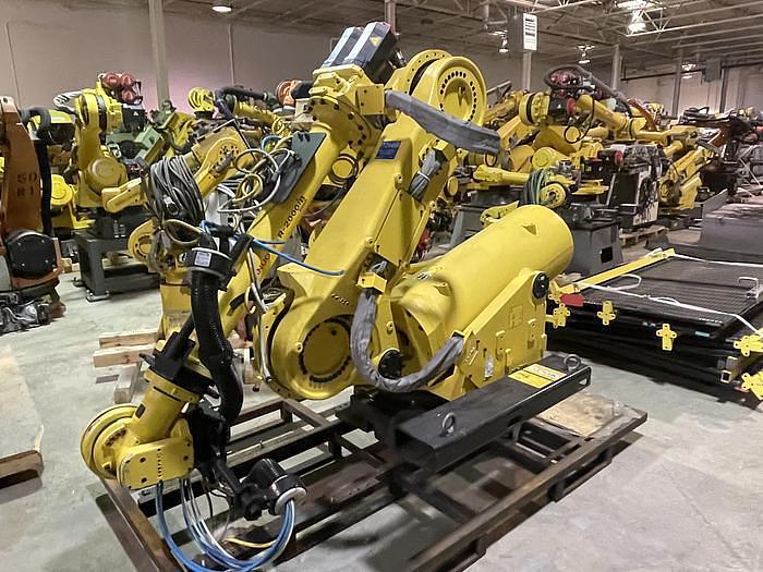 Used 2012 FANUC R2000IB/100P 6 AXIS 3500 MM X 100 KG PEDESTALL MOUNT ROBOT