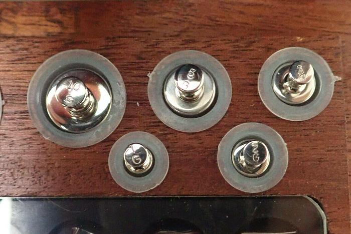 Used Sartorius Balances & Scales S03C0894 Model 5mg-100g Calibration Weight Kit Set