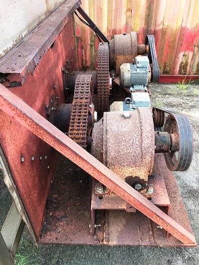 Used Binge (hopper) – for 30 m3 of meat discards. This binge contains two stainless steel (new) conveyors – each controlled by separate Reynold gear motors.