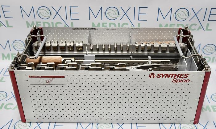Used SYNTHES 690.031.10A ALIF Spacer System Tray Set