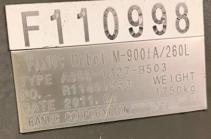 Used FANUC M900iA/260L 6 AXIS CNC ROBOT WITH R30iA CONTROLLER 260KG X 3100mm REACH