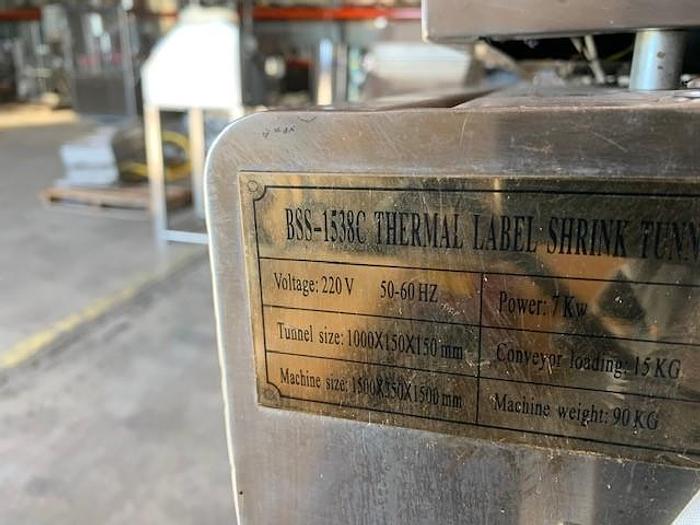 Used 2016 Label Shrink Wrapper 1538C