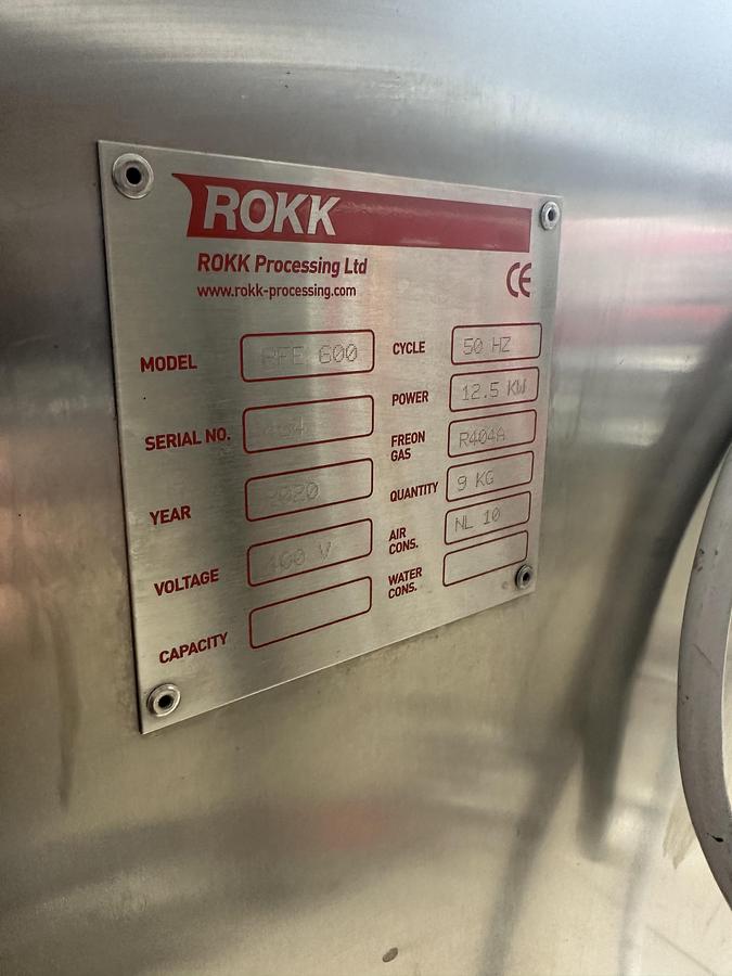 Used ROKK RFE 600 Continuous Freezer 