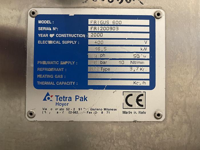 Used 2002 Tetra Pak FRIGUS 600