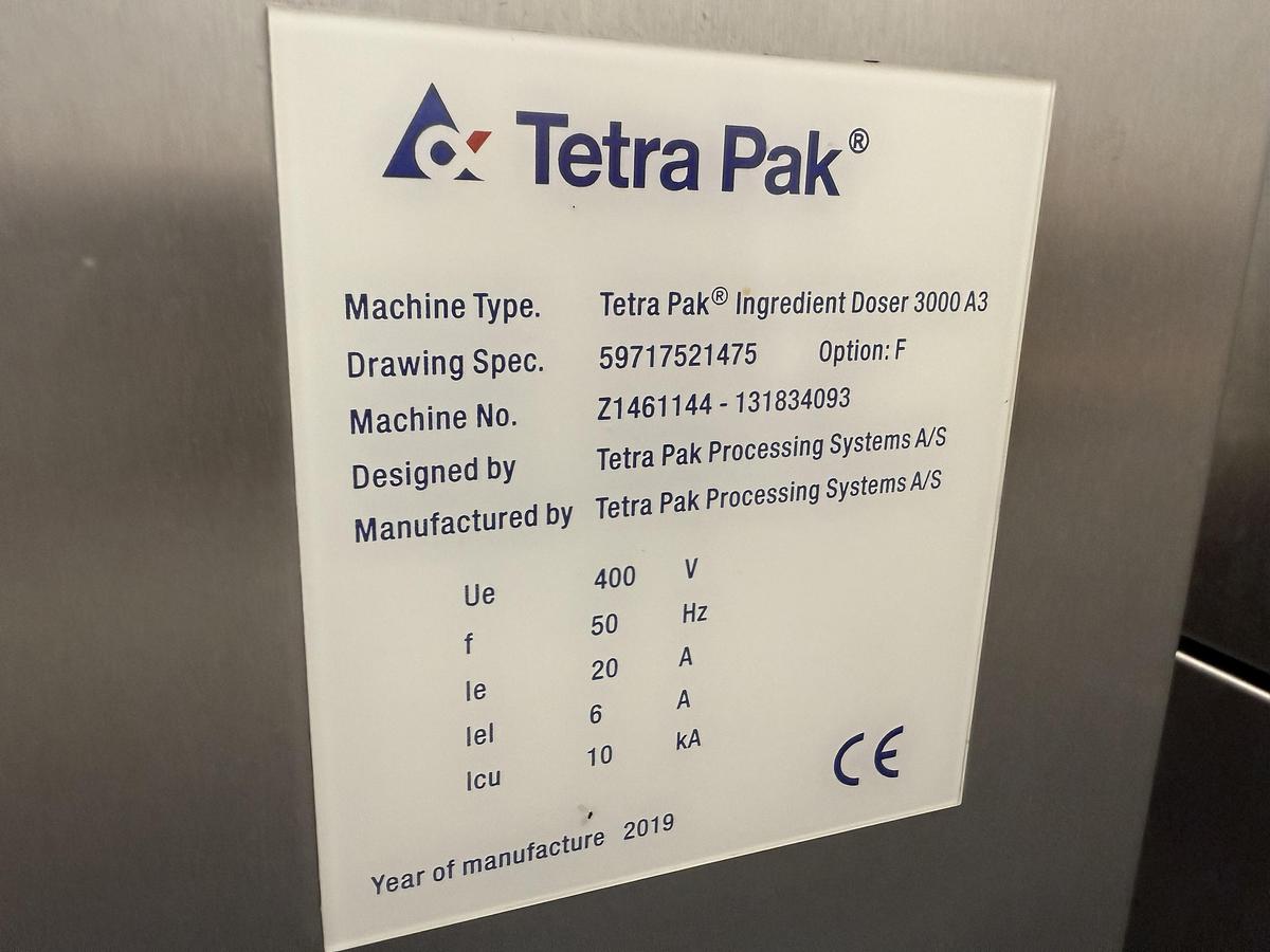 Used Tetra Pak Ingredient Doser 3000 A3