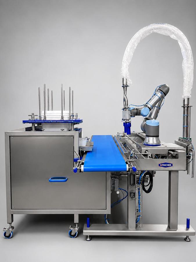 Fincher Cobot Ice Cream Filler