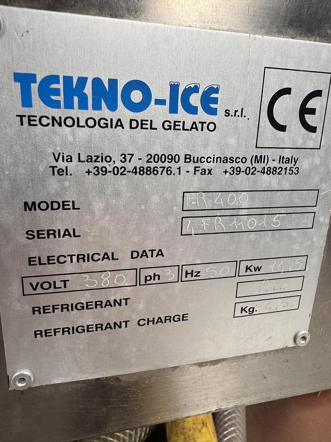 Used TEKNO-ICE FR400 Continuous Freezer