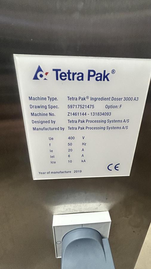 Used Tetra Pak Ingredient Doser 3000 A3