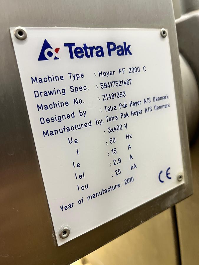 Used Tetra Pak Hoyer FF 2000 C Ingredient Doser 