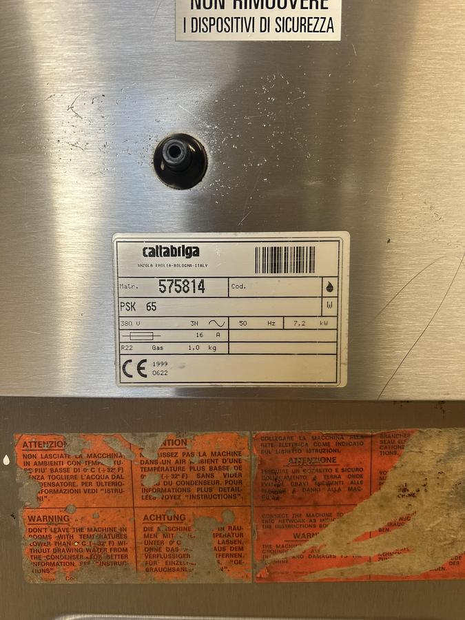 Used Cattabriga PSK 65 batch pasteuriser 