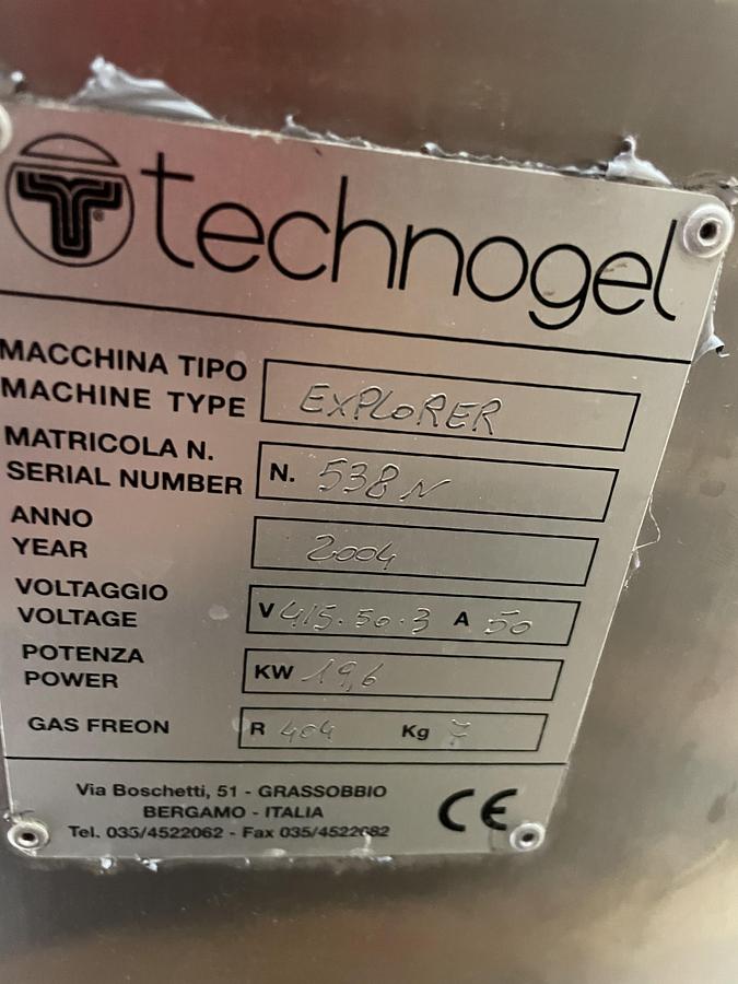 Used Technogel Explorer Continous Freezer 