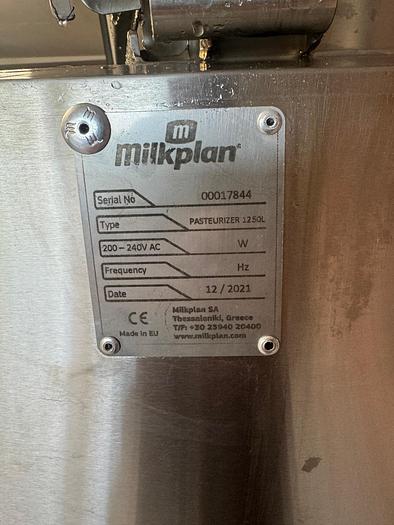 Used Milkplan pasteuriser 1250