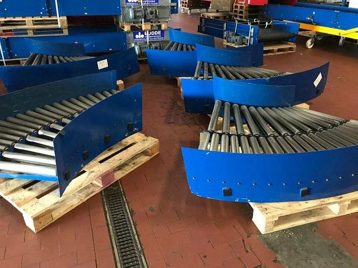 Gebraucht BUDDE Rollenbahnkurve 90° mit 15cm Neigung