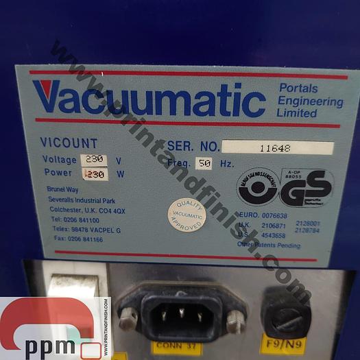 Used Vacuumatic Vicount 300 Paper Counting Machine