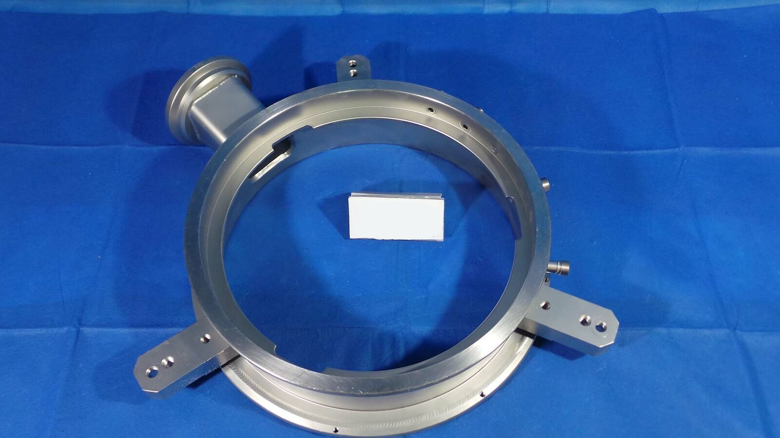 Used Applied Materials T1DD15446540003 Ring, With Pipies and Connectors Big Part / T1DD15446540003 / Applied Materials