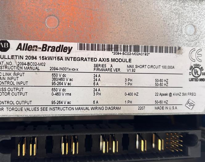 Used Allen-Bradley 2094-BC02-M02 Ser A
