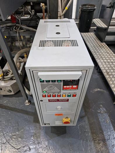 Used 2008 AUTOBOND MINI 74T Thermal Laminator, Sheet Size 54 x 74cm, Suction Wheel Feeder, Film Unwind, Tool Temp Exchanger, Auto Sheeter, Jogger Delivery 