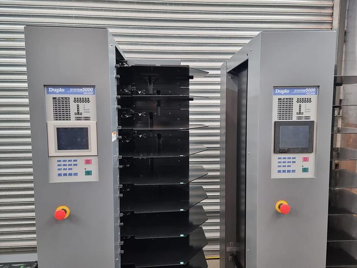 Used duplo 5000 twin tower with  dbm120 bookletmaker 