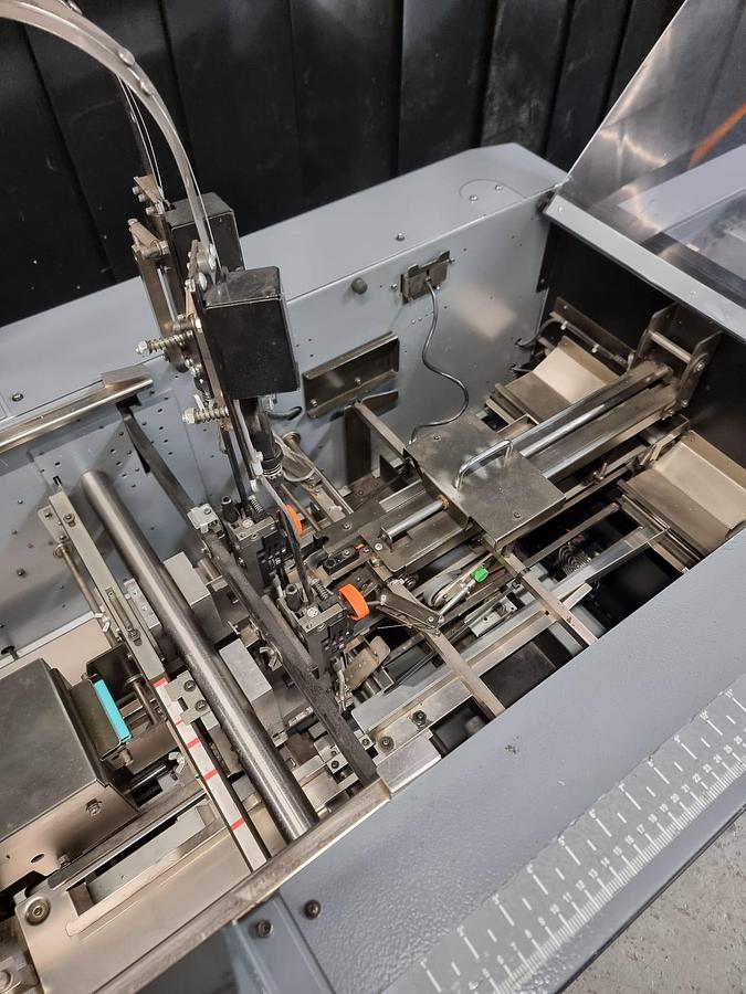 Used Duplo 5000 sheet feeder , fold , stitch , trim crease booklet maker
