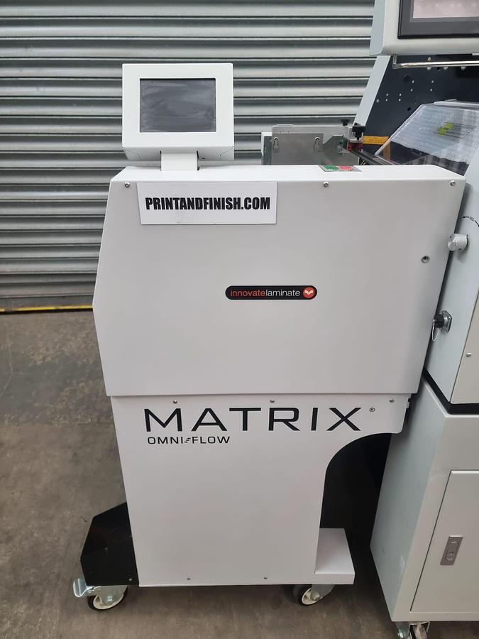 Used matrix 530 s Laminater foil Automatic omni feeder , top of the range