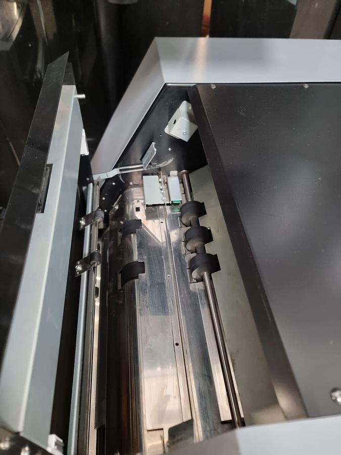 Used Duplo 5000 sheet feeder , fold , stitch , trim crease booklet maker