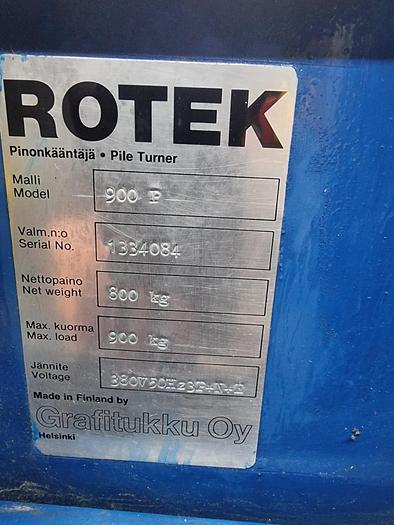 Used Rotek 900p paper pile turner