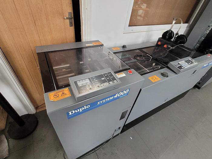 Used Duplo 4000 twin tower booklet making system