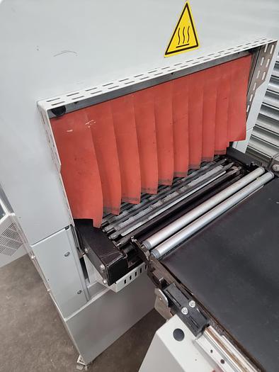 Used Adpak Fd560FA Shrink wrap machine with heat tunnel, L sealer 