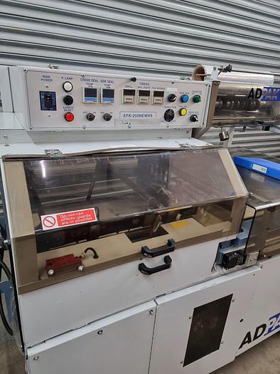 Used Adpak EFK250 Automatic L sealer shrink wrap 