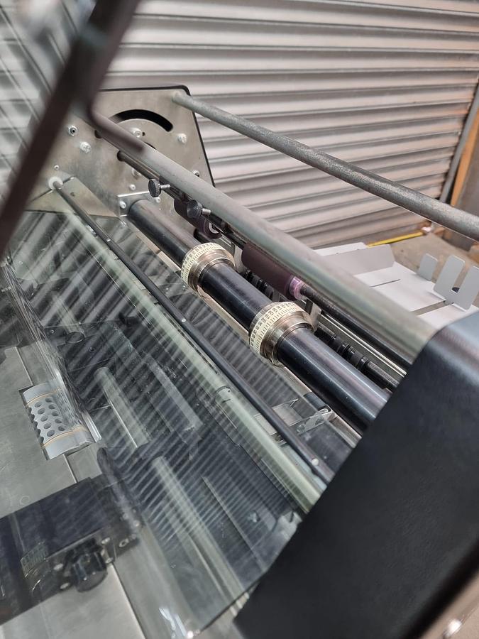 Used Morgana FSN 2 numbering perforating and score machine digital