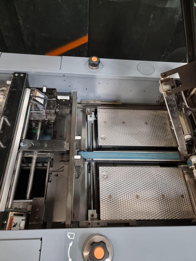 Used Duplo 5000 sheet feeder , fold , stitch , trim crease booklet maker