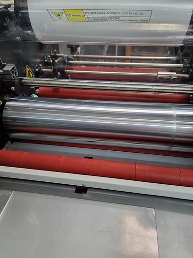 Used matrix laminator with foil, pneumatic machine