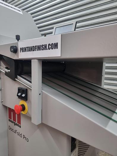 Used Morgana docufold Pro Touch screen folding machine