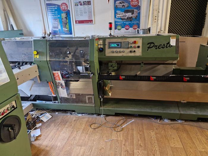 Used Muller Martini presto saddle stitcher 6 station