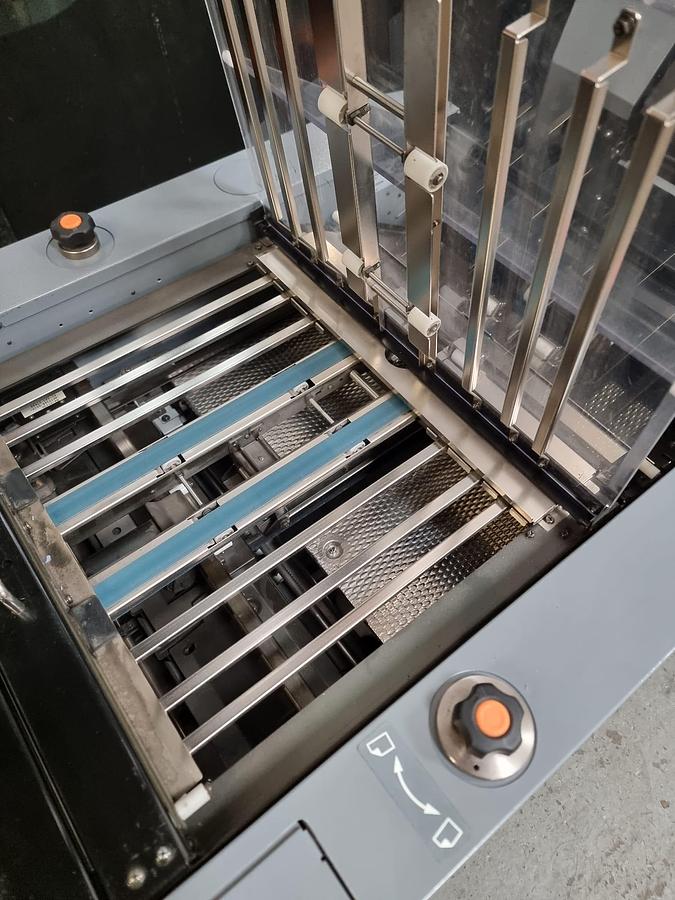 Used Duplo 5000 sheet feeder , fold , stitch , trim crease booklet maker