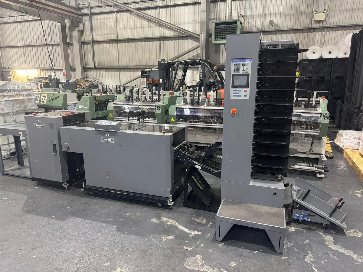 Used Duplo 5000 collator booklet making system